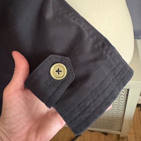 Vintage Coach Turn Lock Button Trench Coat in Black - Picture 5 of 9